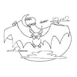 Раскраска: Хэллоуинская летучая мышь (Праздники и Торжества) #200795 - Бесплатные раскраски для печати