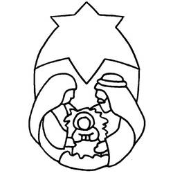 Раскраска: Рождественский вертеп (Праздники и Торжества) #215942 - Бесплатные раскраски для печати