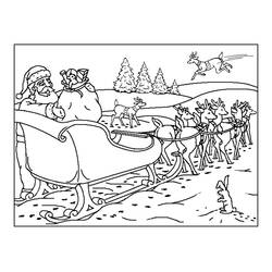 Раскраска: Дед Мороз (Праздники и Торжества) #104656 - Бесплатные раскраски для печати