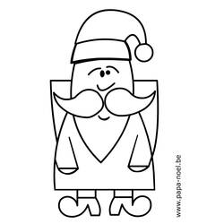 Раскраска: Дед Мороз (Праздники и Торжества) #104911 - Бесплатные раскраски для печати