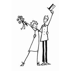 Раскраска: Свадьба (Праздники и Торжества) #55972 - Бесплатные раскраски для печати