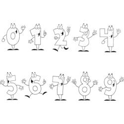 Раскраска: Числа (Обучение и Образование) #125118 - Бесплатные раскраски для печати