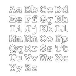 Раскраска: Алфавит (Буквы и Алфавит) #124598 - Бесплатные раскраски для печати