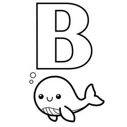 Раскраски: Буква Б - Бесплатные раскраски для печати