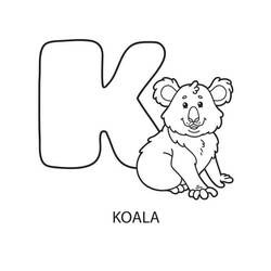 Раскраски: Буква К - Бесплатные раскраски для печати