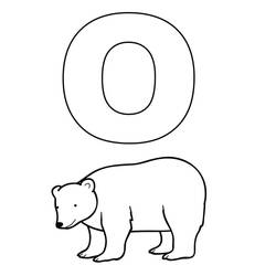 Раскраски: Буква О - Бесплатные раскраски для печати