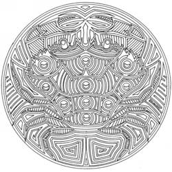 Раскраска: Мандалы животных (Мандалы) #22699 - Бесплатные раскраски для печати