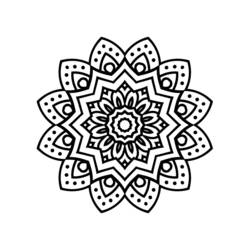 Раскраска: Цветочные мандалы (Мандалы) #117051 - Бесплатные раскраски для печати