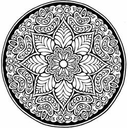 Раскраска: Цветочные мандалы (Мандалы) #117062 - Бесплатные раскраски для печати