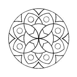 Раскраска: Мандалы для детей (Мандалы) #124309 - Бесплатные раскраски для печати