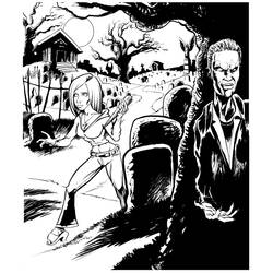 Раскраска: Баффи - истребительница вампиров (Фильмы и ТВ-шоу) #152698 - Бесплатные раскраски для печати