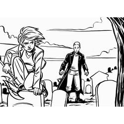 Раскраска: Баффи - истребительница вампиров (Фильмы и ТВ-шоу) #152706 - Бесплатные раскраски для печати