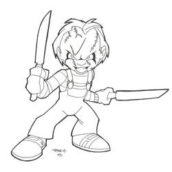 Раскраска: Чаки (Фильмы и ТВ-шоу) #204098 - Бесплатные раскраски для печати