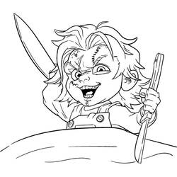 Раскраска: Чаки (Фильмы и ТВ-шоу) #204104 - Бесплатные раскраски для печати