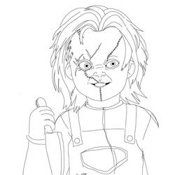 Раскраска: Чаки (Фильмы и ТВ-шоу) #204107 - Бесплатные раскраски для печати