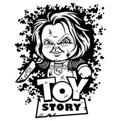 Раскраска: Чаки (Фильмы и ТВ-шоу) #204116 - Бесплатные раскраски для печати