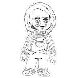 Раскраска: Чаки (Фильмы и ТВ-шоу) #204117 - Бесплатные раскраски для печати