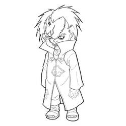 Раскраска: Чаки (Фильмы и ТВ-шоу) #204118 - Бесплатные раскраски для печати