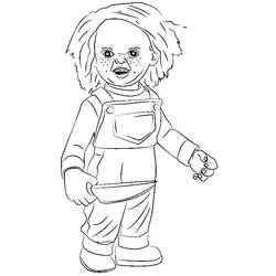 Раскраска: Чаки (Фильмы и ТВ-шоу) #204119 - Бесплатные раскраски для печати