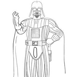 Раскраска: Дарт Вейдер (Фильмы и ТВ-шоу) #211632 - Бесплатные раскраски для печати