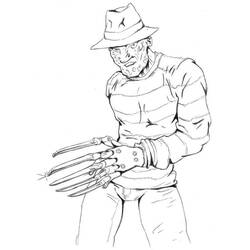 Раскраска: Фредди Крюгер (Фильмы и ТВ-шоу) #202277 - Бесплатные раскраски для печати