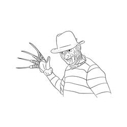 Раскраска: Фредди Крюгер (Фильмы и ТВ-шоу) #202279 - Бесплатные раскраски для печати