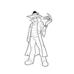 Раскраска: Фредди Крюгер (Фильмы и ТВ-шоу) #202280 - Бесплатные раскраски для печати