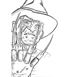 Раскраска: Фредди Крюгер (Фильмы и ТВ-шоу) #202285 - Бесплатные раскраски для печати