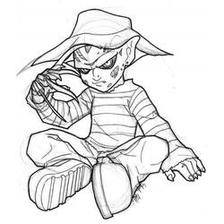 Раскраска: Фредди Крюгер (Фильмы и ТВ-шоу) #202287 - Бесплатные раскраски для печати