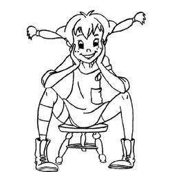 Раскраска: Пеппи Длинныйчулок (Фильмы и ТВ-шоу) #208338 - Бесплатные раскраски для печати