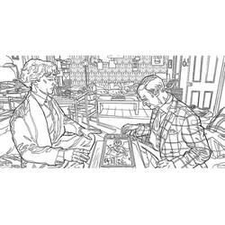 Раскраска: Шерлок (Фильмы и ТВ-шоу) #153359 - Бесплатные раскраски для печати