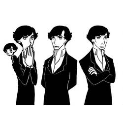 Раскраска: Шерлок (Фильмы и ТВ-шоу) #153512 - Бесплатные раскраски для печати