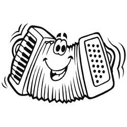 Раскраска: Аккордеон (Музыка) #176856 - Бесплатные раскраски для печати