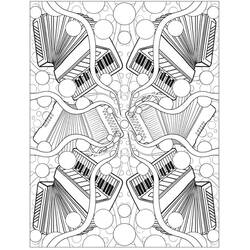 Раскраска: Аккордеон (Музыка) #176872 - Бесплатные раскраски для печати