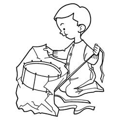 Раскраска: Барабан (Музыка) #209551 - Бесплатные раскраски для печати