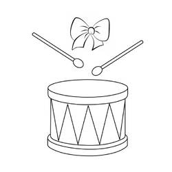 Раскраски: Барабан - Бесплатные раскраски для печати