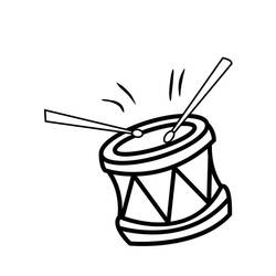 Раскраска: Барабан (Музыка) #209564 - Бесплатные раскраски для печати