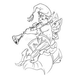 Раскраска: Флейта (Музыка) #173440 - Бесплатные раскраски для печати