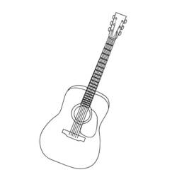 Раскраска: Гитара (Музыка) #173174 - Бесплатные раскраски для печати