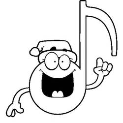 Раскраска: Музыкальные ноты (Музыка) #176880 - Бесплатные раскраски для печати