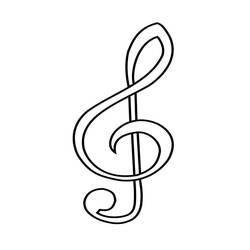 Раскраска: Музыкальные ноты (Музыка) #176884 - Бесплатные раскраски для печати