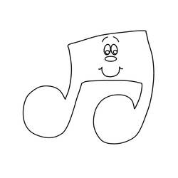 Раскраска: Музыкальные ноты (Музыка) #176886 - Бесплатные раскраски для печати