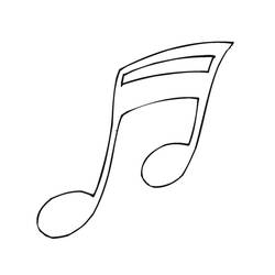 Раскраска: Музыкальные ноты (Музыка) #176901 - Бесплатные раскраски для печати