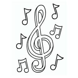 Раскраска: Музыкальные ноты (Музыка) #218756 - Бесплатные раскраски для печати