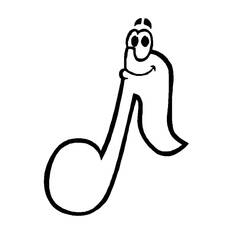 Раскраска: Музыкальные ноты (Музыка) #218759 - Бесплатные раскраски для печати