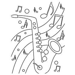 Раскраска: Музыкальные ноты (Музыка) #218762 - Бесплатные раскраски для печати
