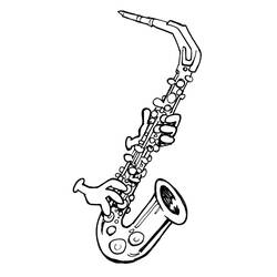 Раскраска: Саксофон (Музыка) #173379 - Бесплатные раскраски для печати