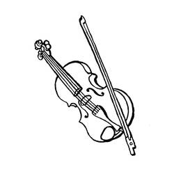 Раскраска: Скрипка (Музыка) #176925 - Бесплатные раскраски для печати