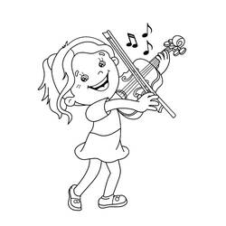 Раскраска: Скрипка (Музыка) #176931 - Бесплатные раскраски для печати