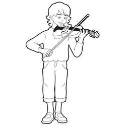 Раскраска: Скрипка (Музыка) #176933 - Бесплатные раскраски для печати